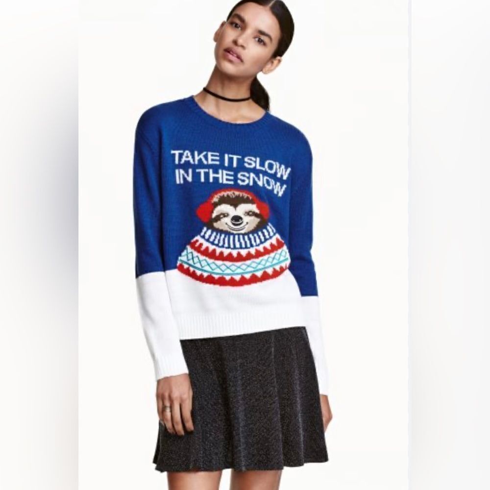 Take It Slow in the Snow Sweater